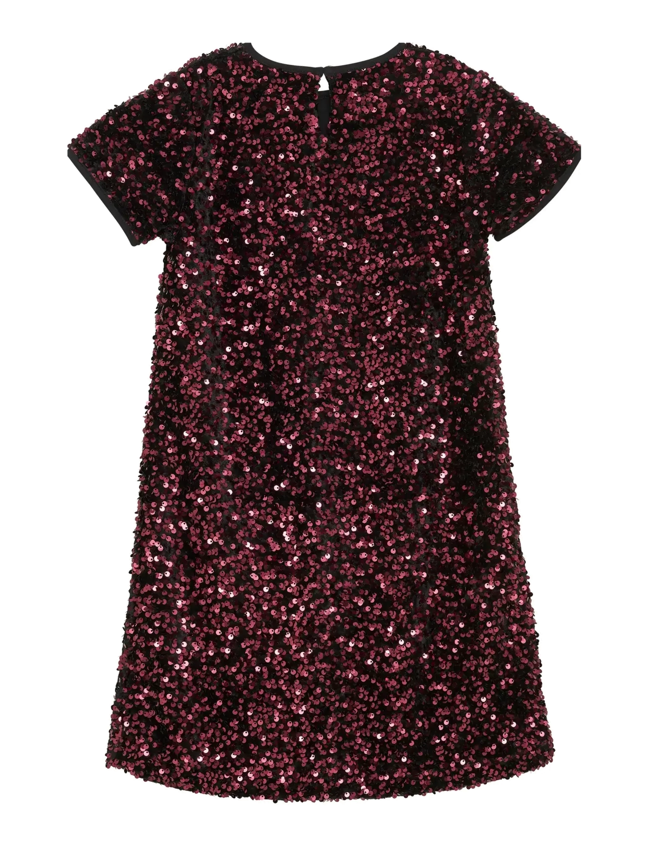 Creamie - Dress Velour Sequins - kurzärmelige freizeitkleider - vineyard wine - 2