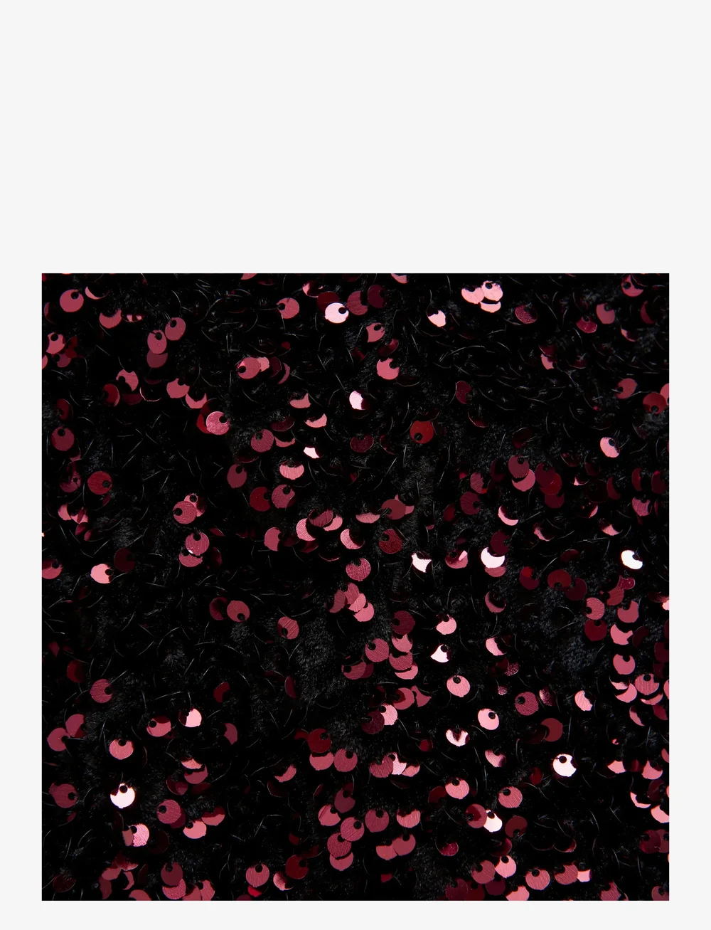 Creamie - Dress Velour Sequins - short-sleeved casual dresses - vineyard wine - 2