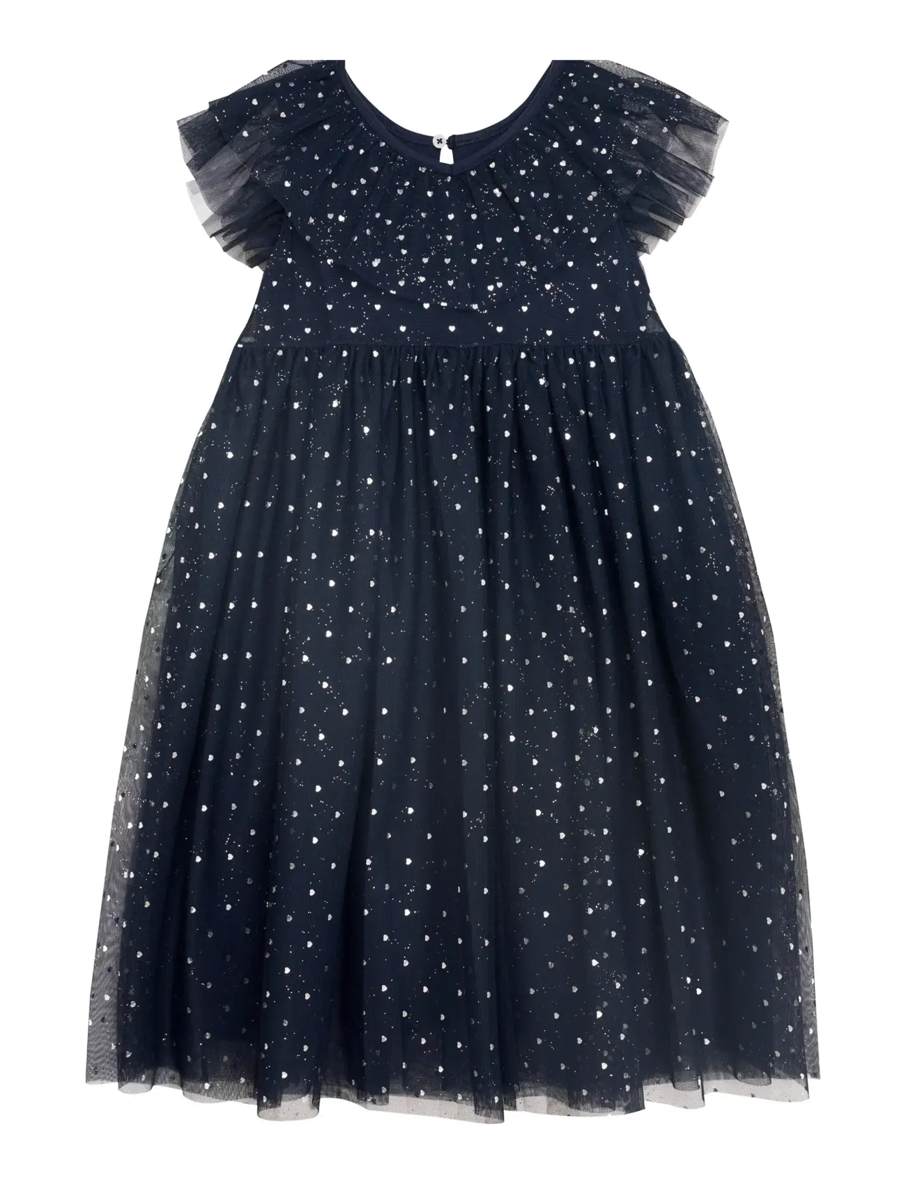CREAMIE Kleid Mesh Schwarz - 110 - Kinder