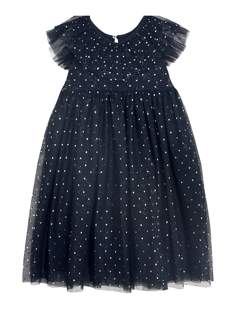 Creamie - Dress Mesh - varrukateta vabaaja kleidid - black iris - 1