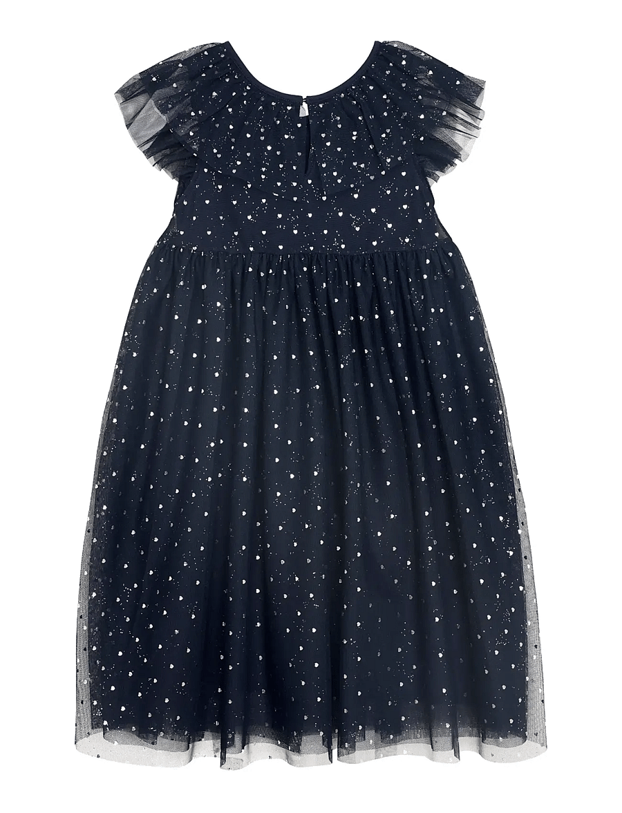 Creamie - Dress Mesh - klänningar - black iris - 2