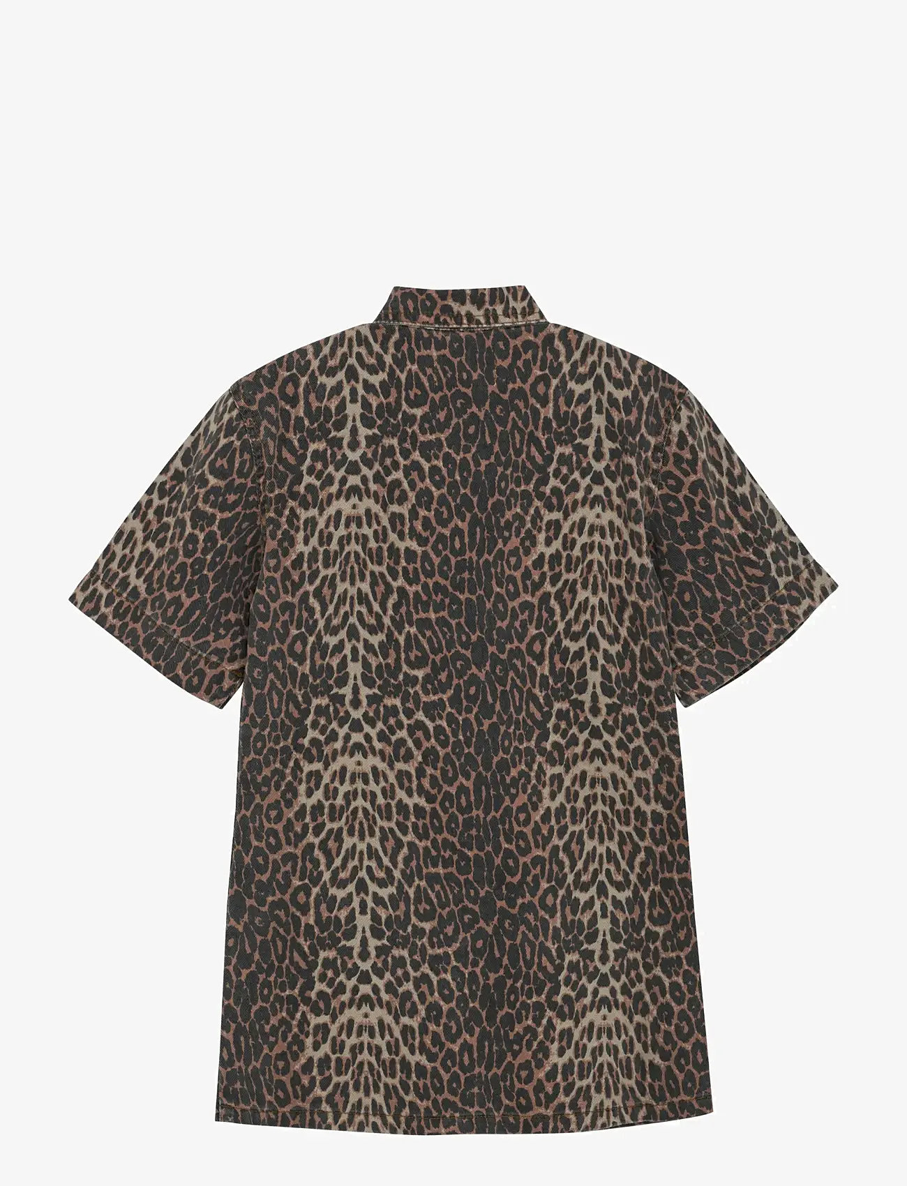 Creamie - Dress Leo - kortærmede skjorter - brown leo - 1