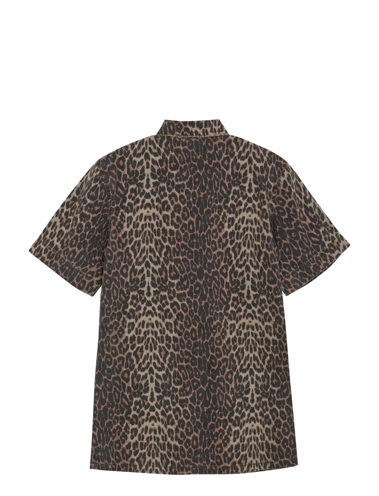 Creamie - Dress Leo - lyhythihaiset kauluspaidat - brown leo - 1