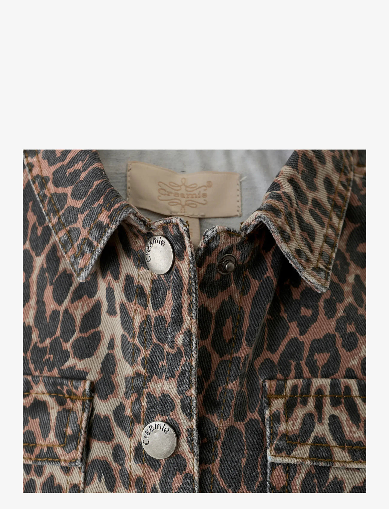 Creamie - Dress Leo - kortærmede skjorter - brown leo - 2