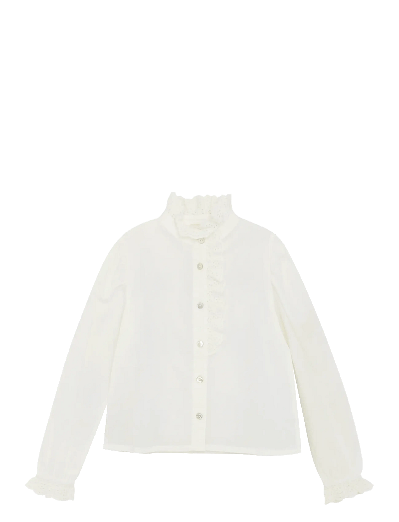 Creamie - Blouse Woven - pikkade varrukatega särgid - cloud - 0