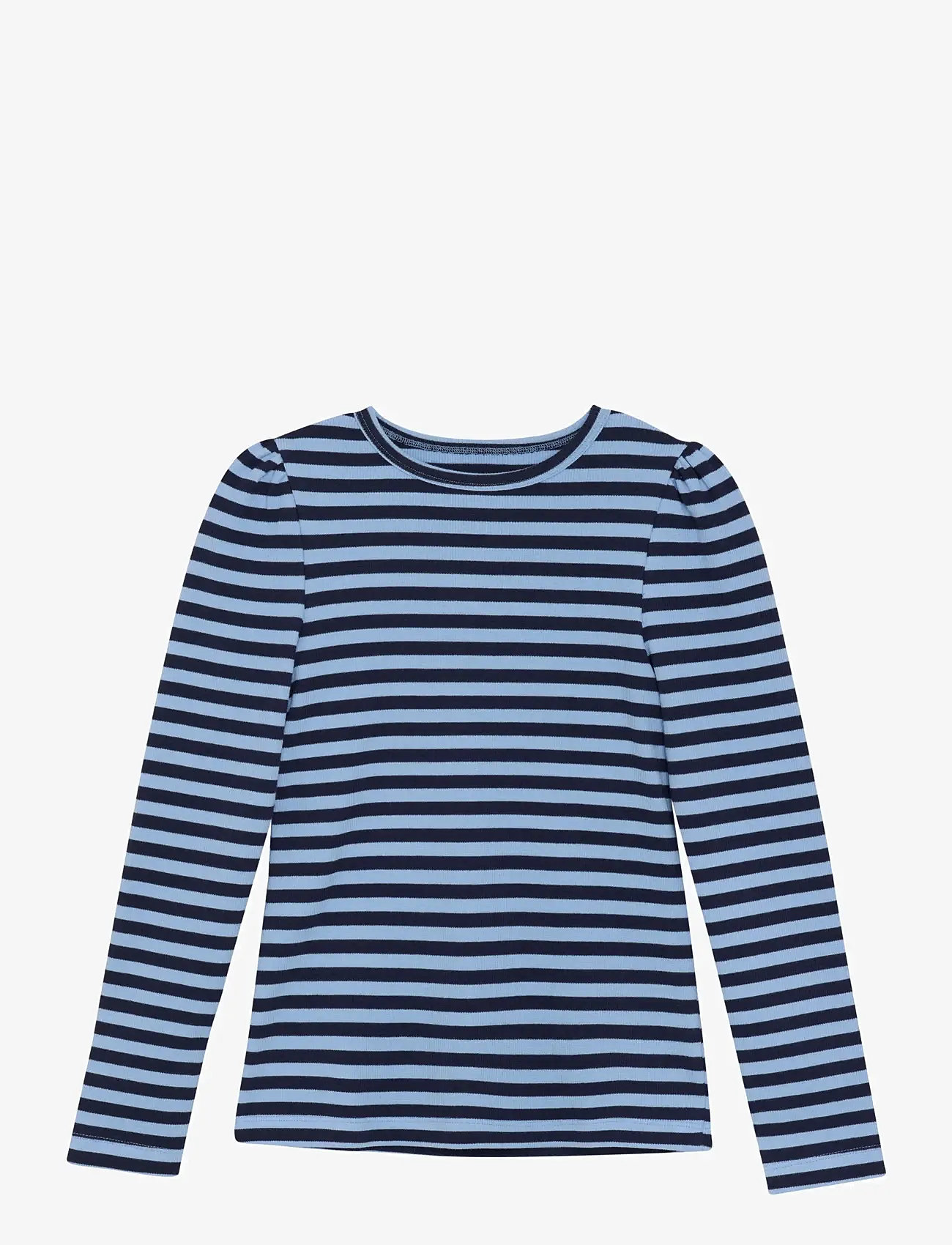 Creamie - T-shirt LS Rib Stripe - långärmade t-shirts - black iris - 0