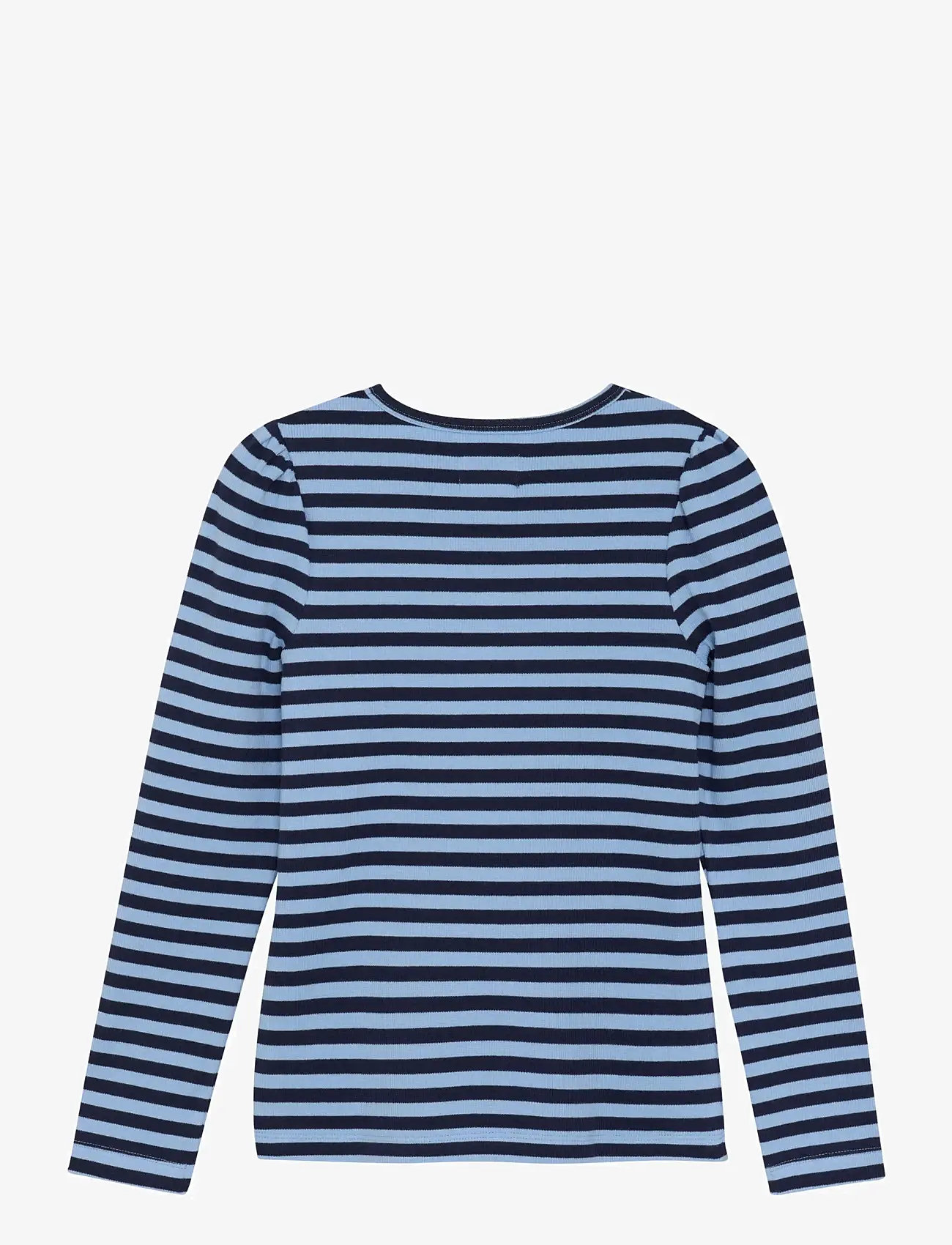 Creamie - T-shirt LS Rib Stripe - långärmade t-shirts - black iris - 1