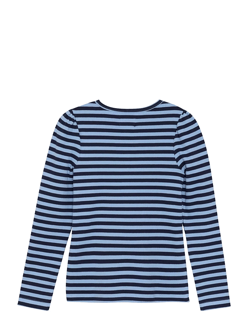 Creamie - T-shirt LS Rib Stripe - långärmade t-shirts - black iris - 1