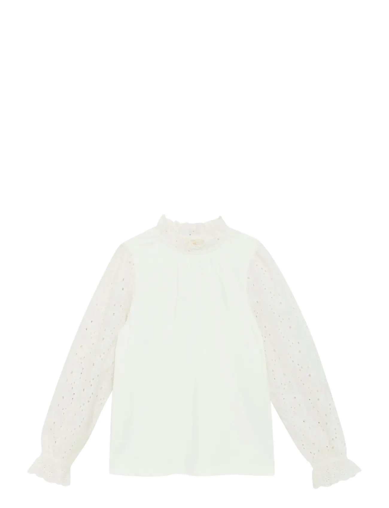 Creamie T-Shirt Ls, 140, White, Overdele > Bluser & Tunikaer, Børn