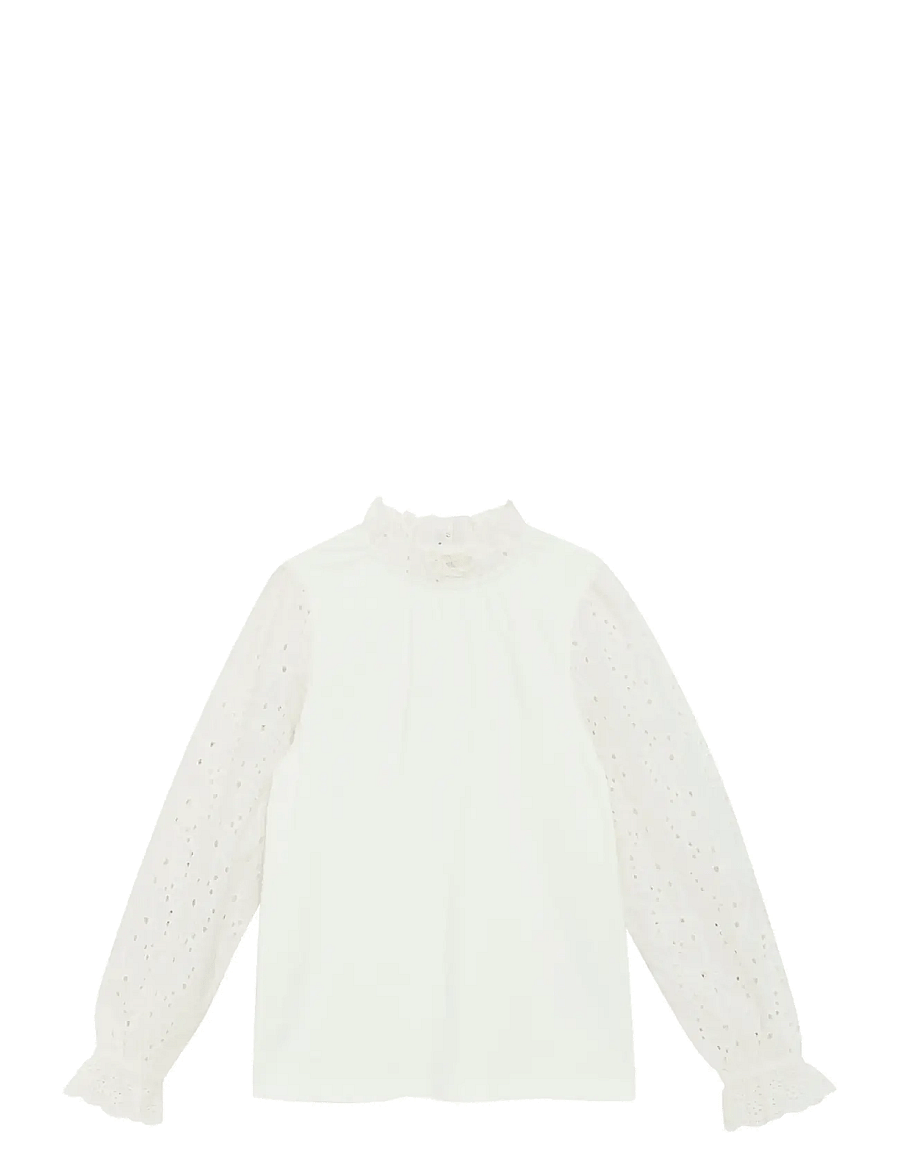 Creamie - T-shirt LS - bluser & tunikaer - cloud - 0