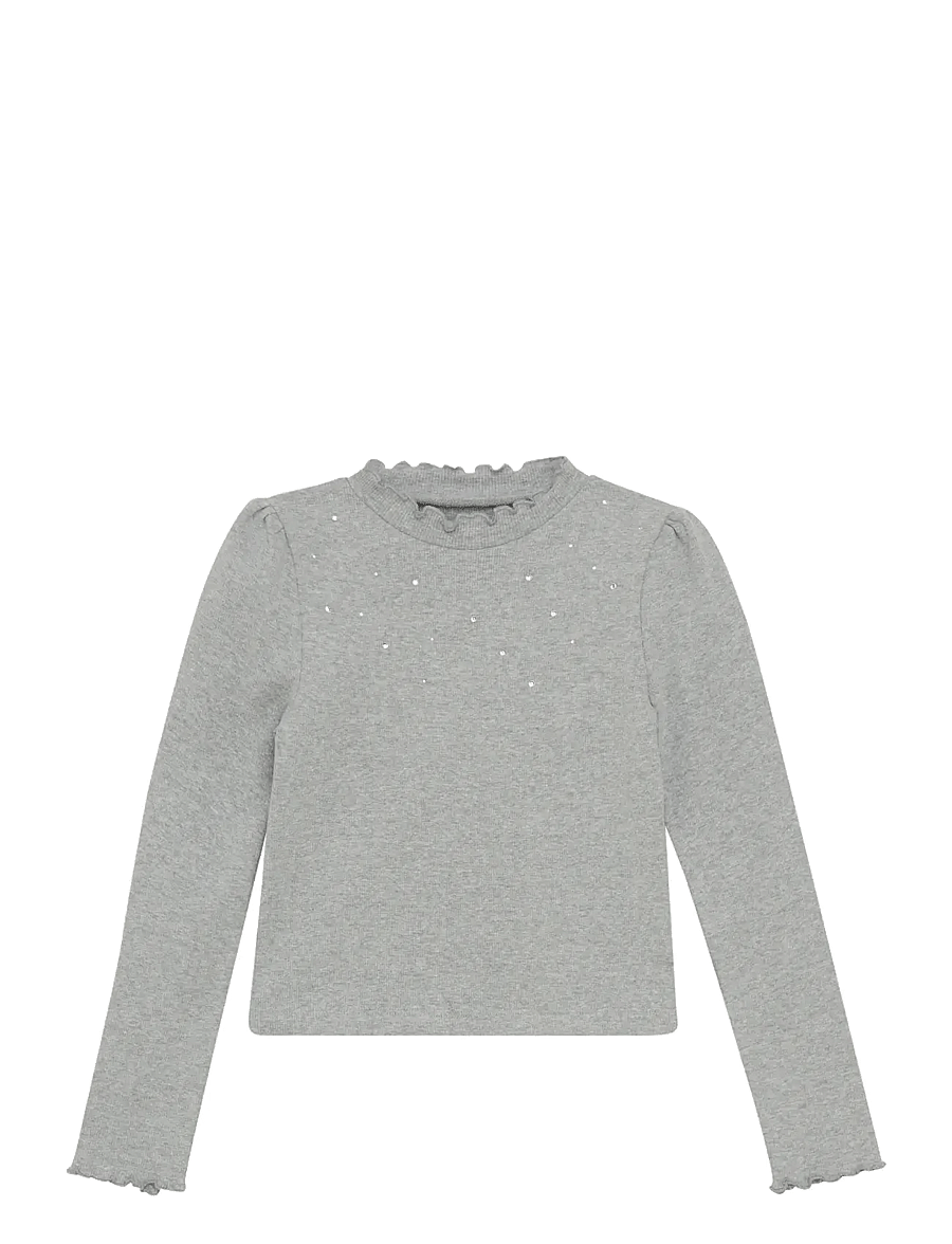 Creamie - T-shirt LS Rib - langärmelig - light grey melange - 1