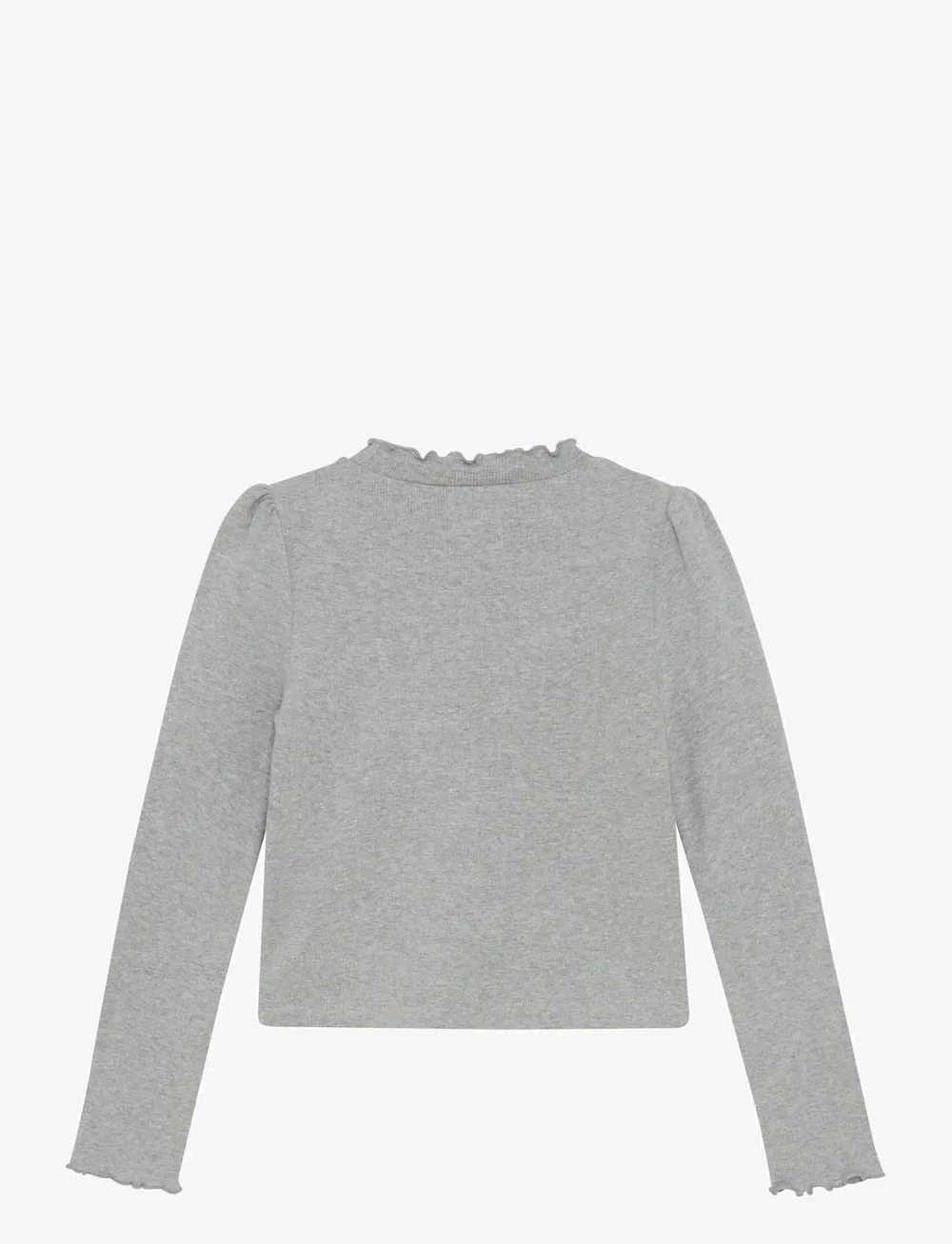 Creamie - T-shirt LS Rib - långärmade t-shirts - light grey melange - 2