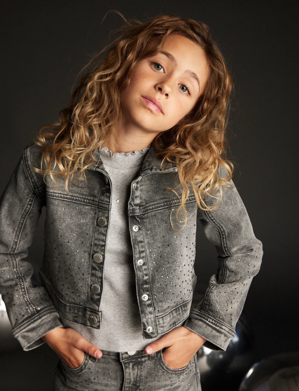 Creamie - T-shirt LS Rib - långärmade t-shirts - light grey melange - 4