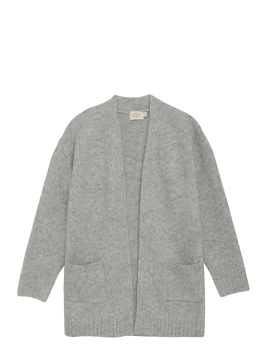 Creamie - Cardigan Long - cardigans - light grey melange - 1