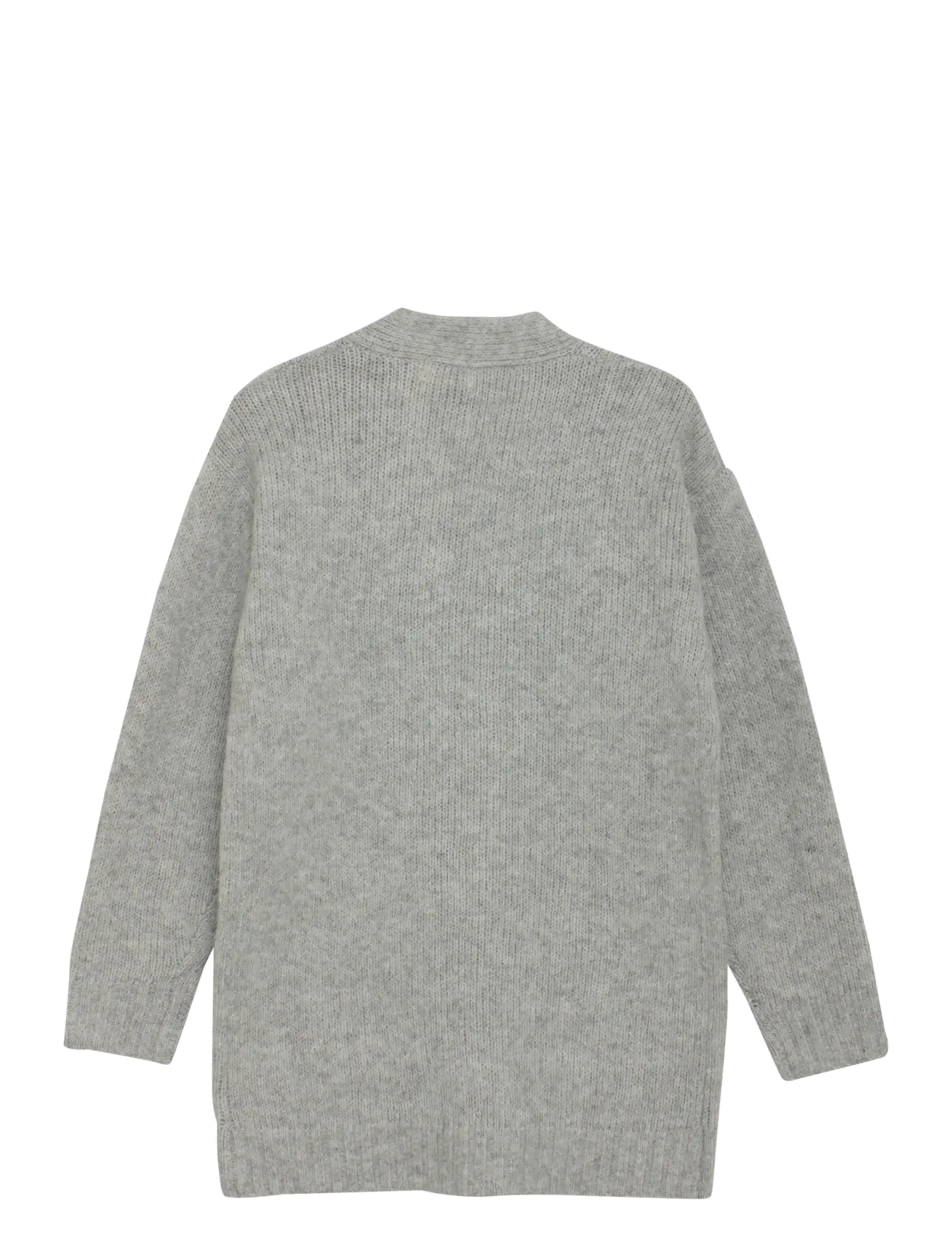 Creamie - Cardigan Long - cardigans - light grey melange - 2