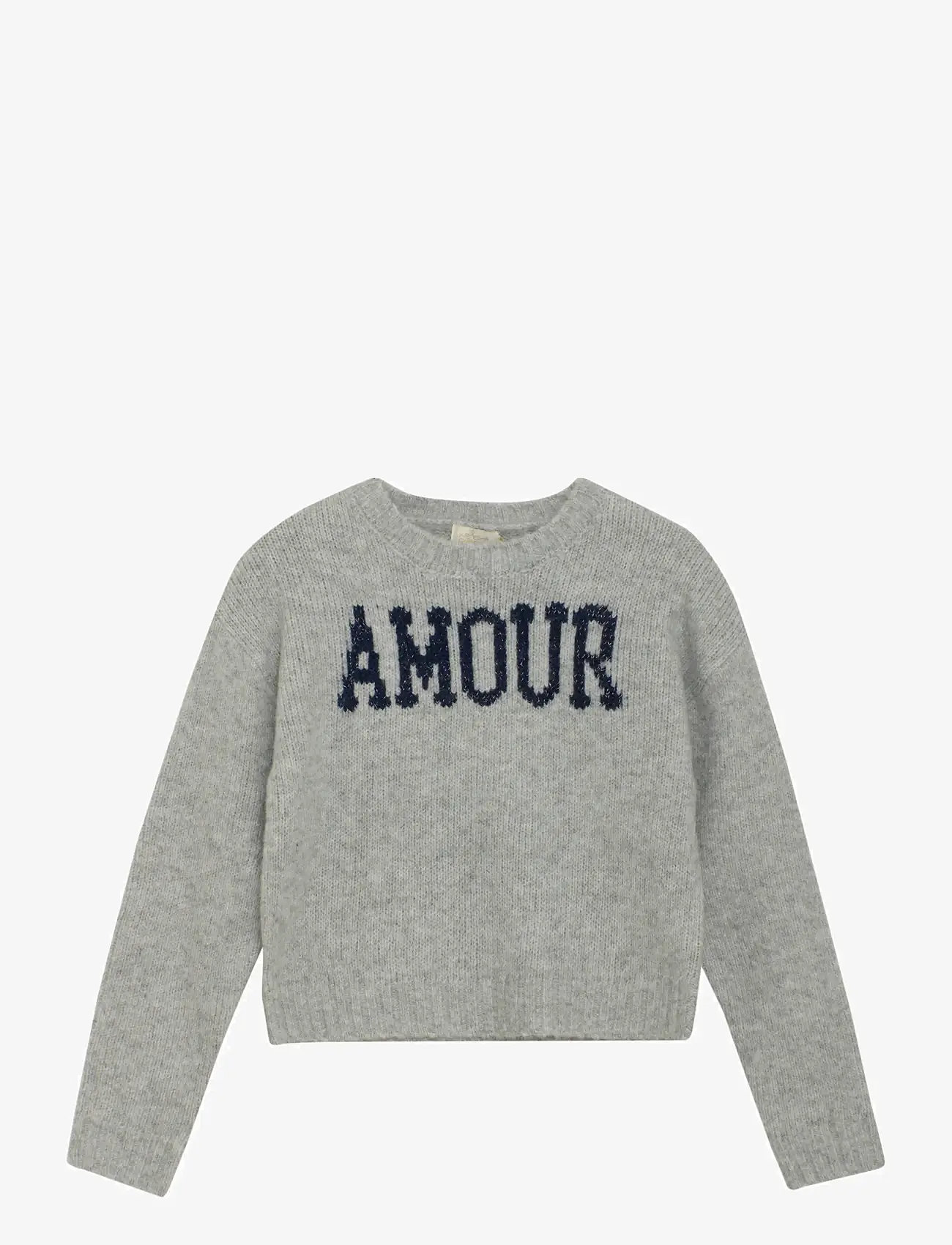 Creamie - Pullover Knit - höstkläder - light grey melange - 0