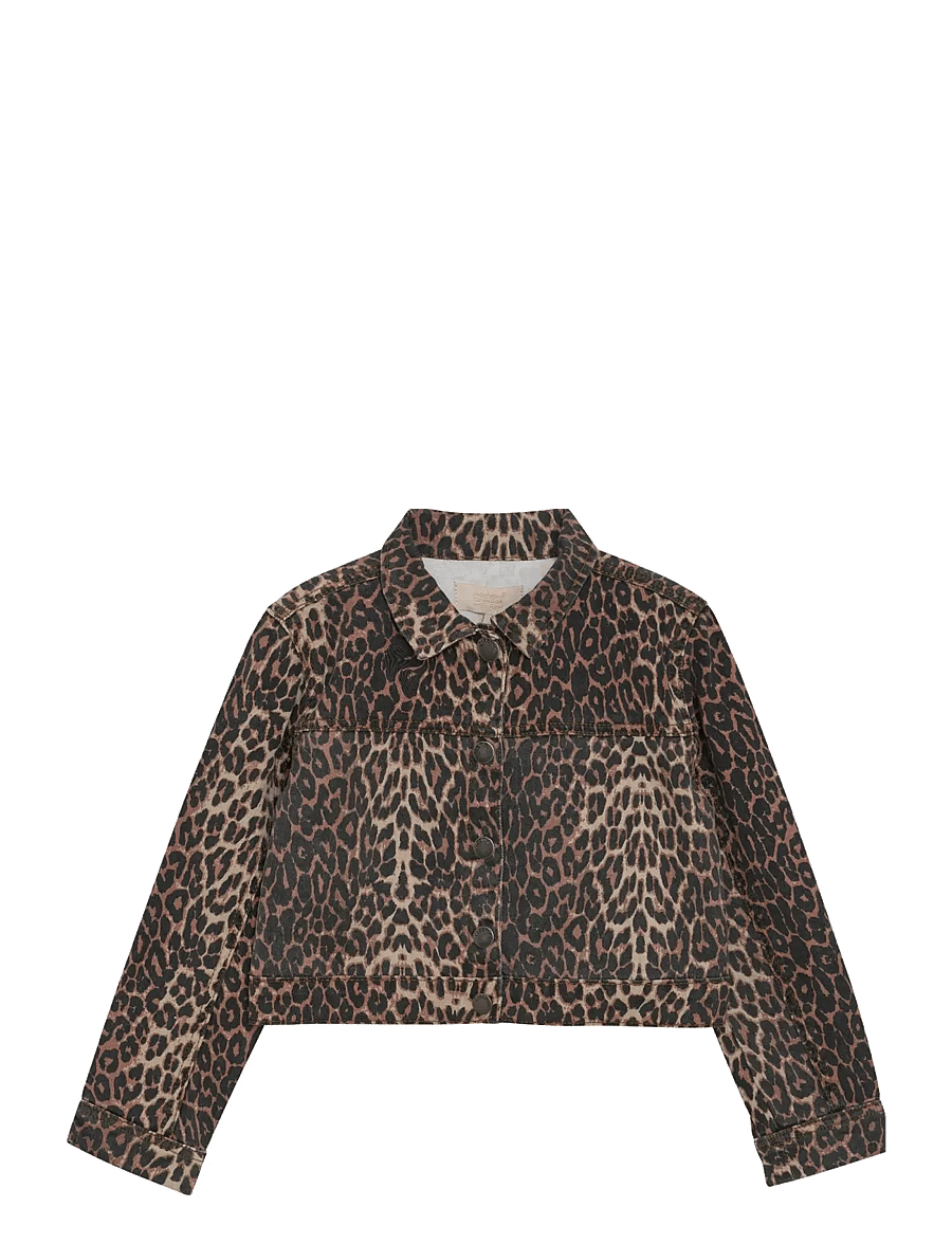 Creamie - Jacket Leo - teksa ja velvet - brown leo - 0