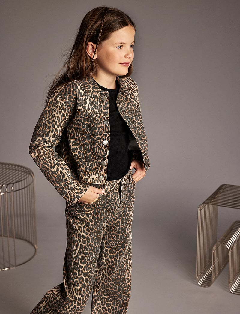 Creamie - Jacket Leo - teksa ja velvet - brown leo - 3