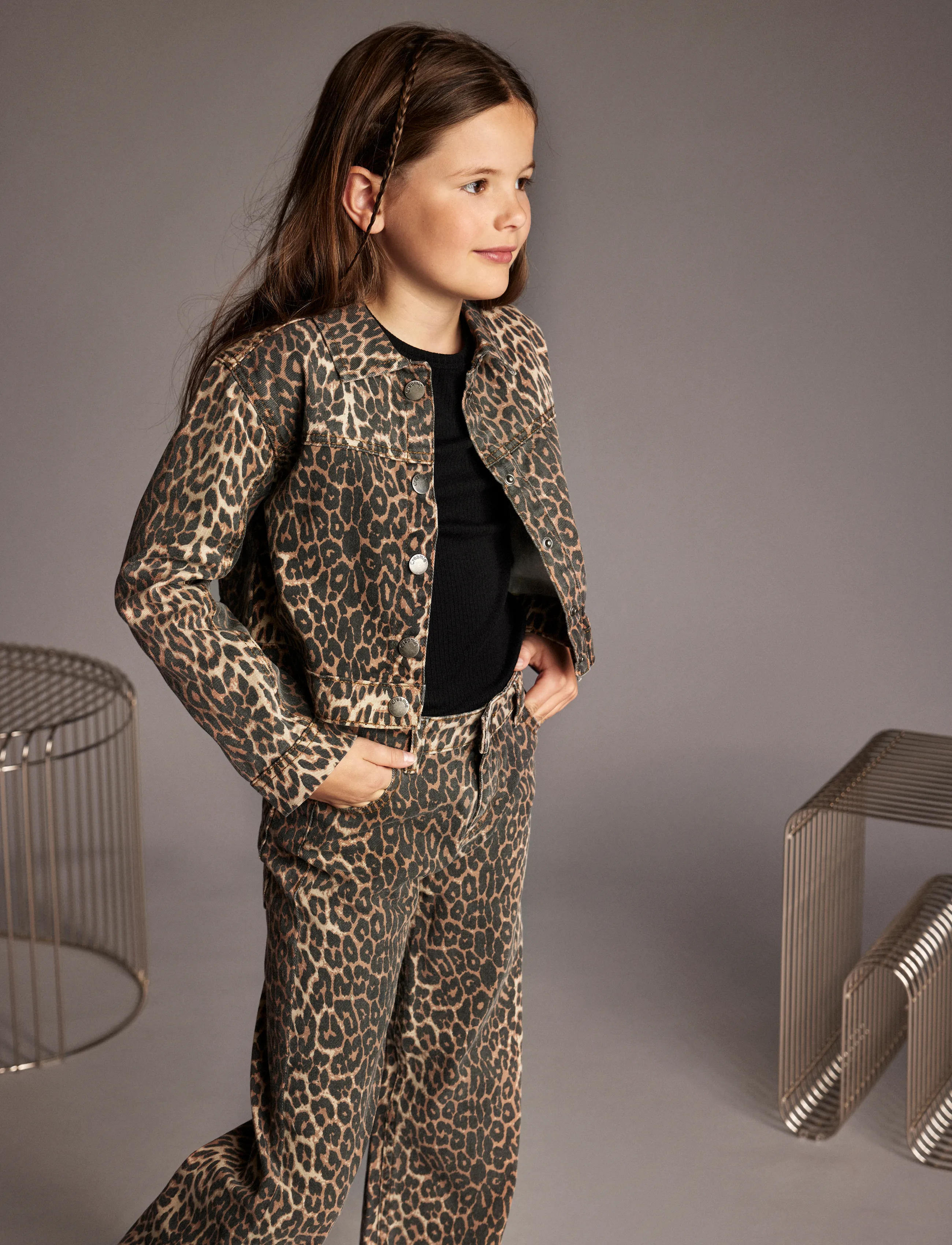 Creamie - Jacket Leo - frühlingsjacken - brown leo - 3