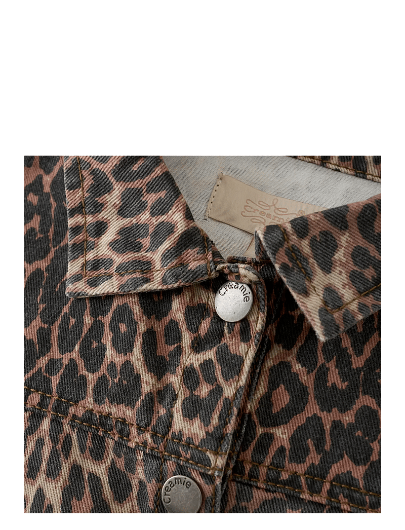 Creamie - Jacket Leo - teksa ja velvet - brown leo - 2