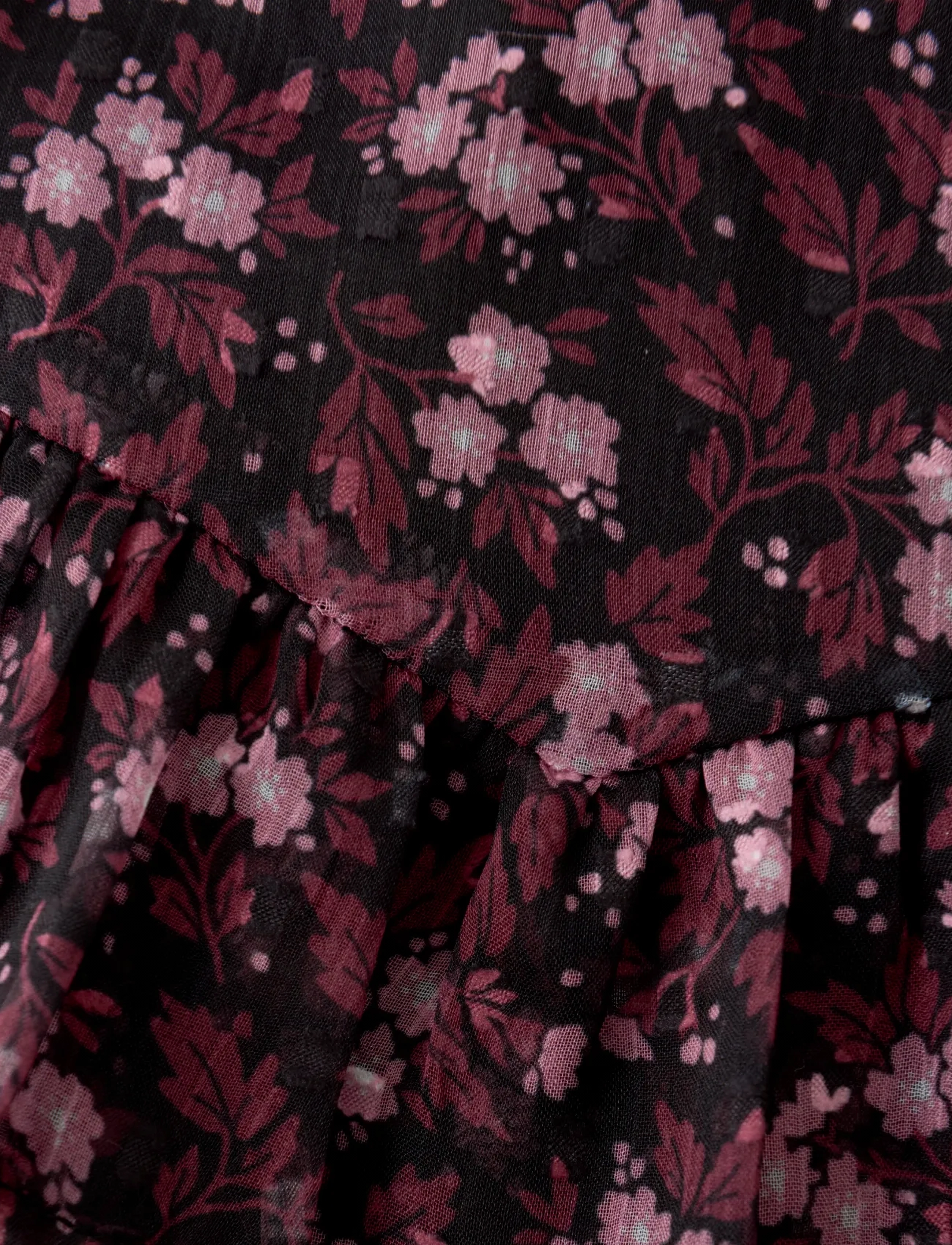 Creamie - Skirt Flower Dobby - black - 3