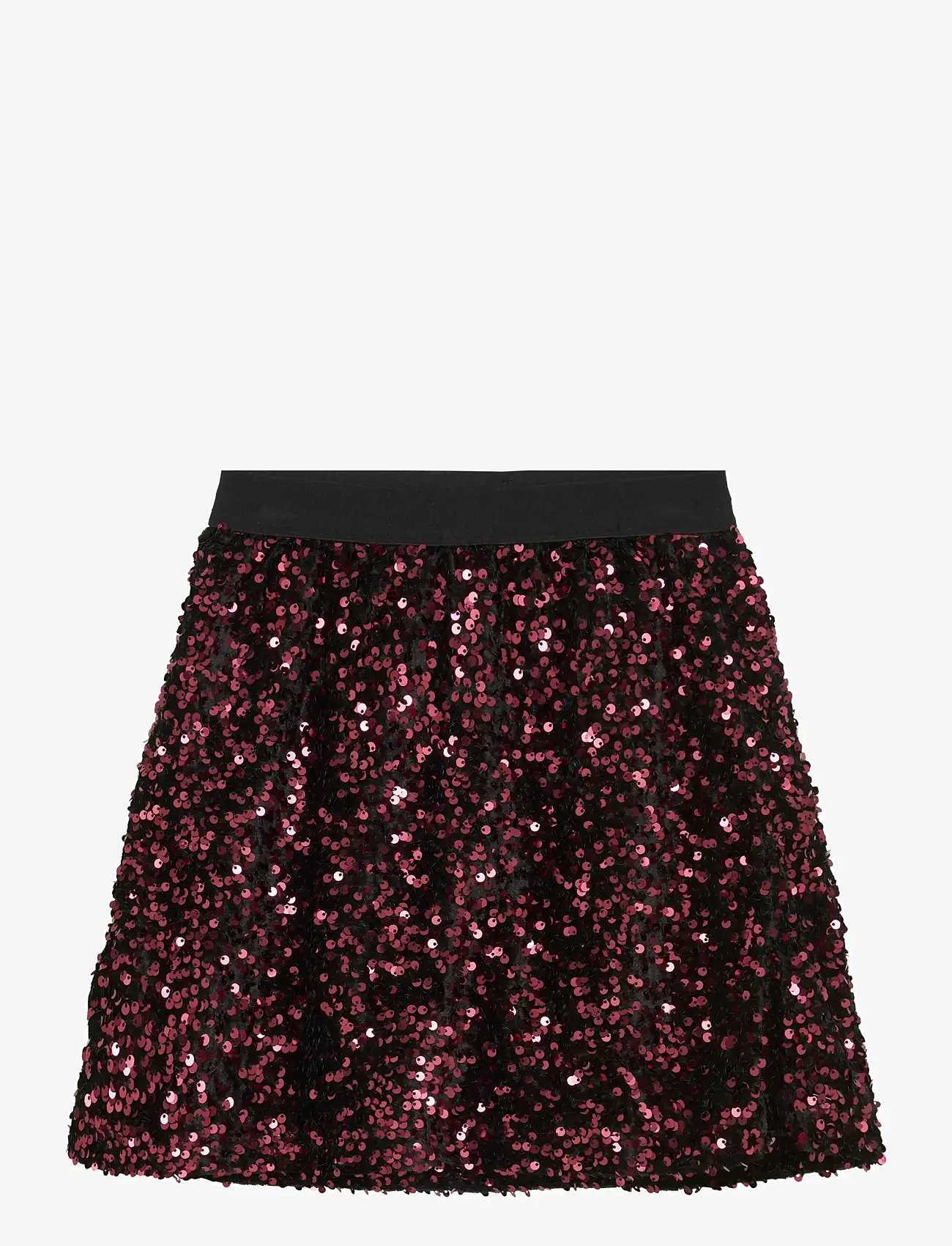Creamie - Skirt Velour Sequins - korta kjolar - vineyard wine - 1