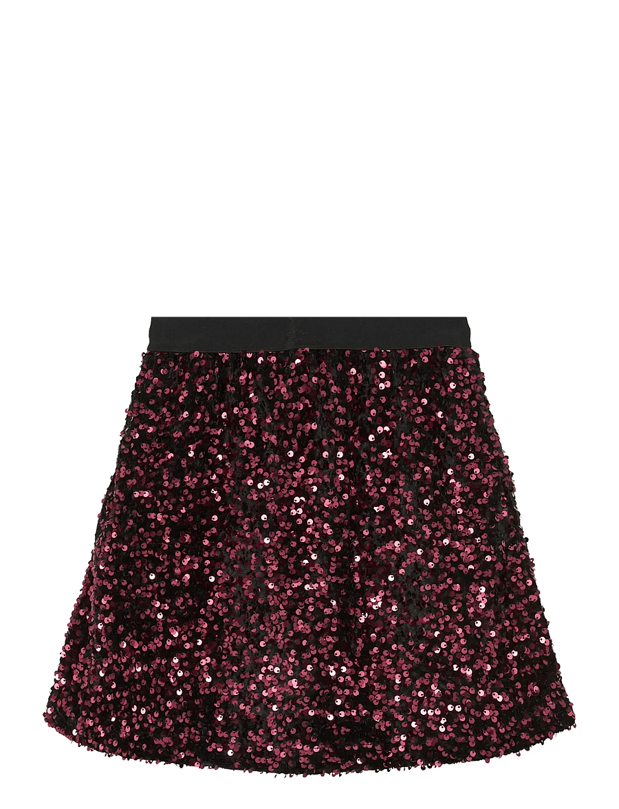 Creamie - Skirt Velour Sequins - kurze röcke - vineyard wine - 2
