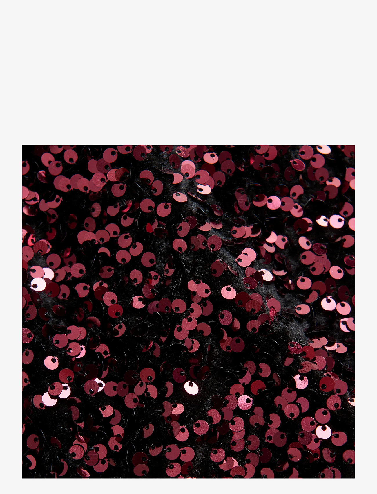 Creamie - Skirt Velour Sequins - korta kjolar - vineyard wine - 3