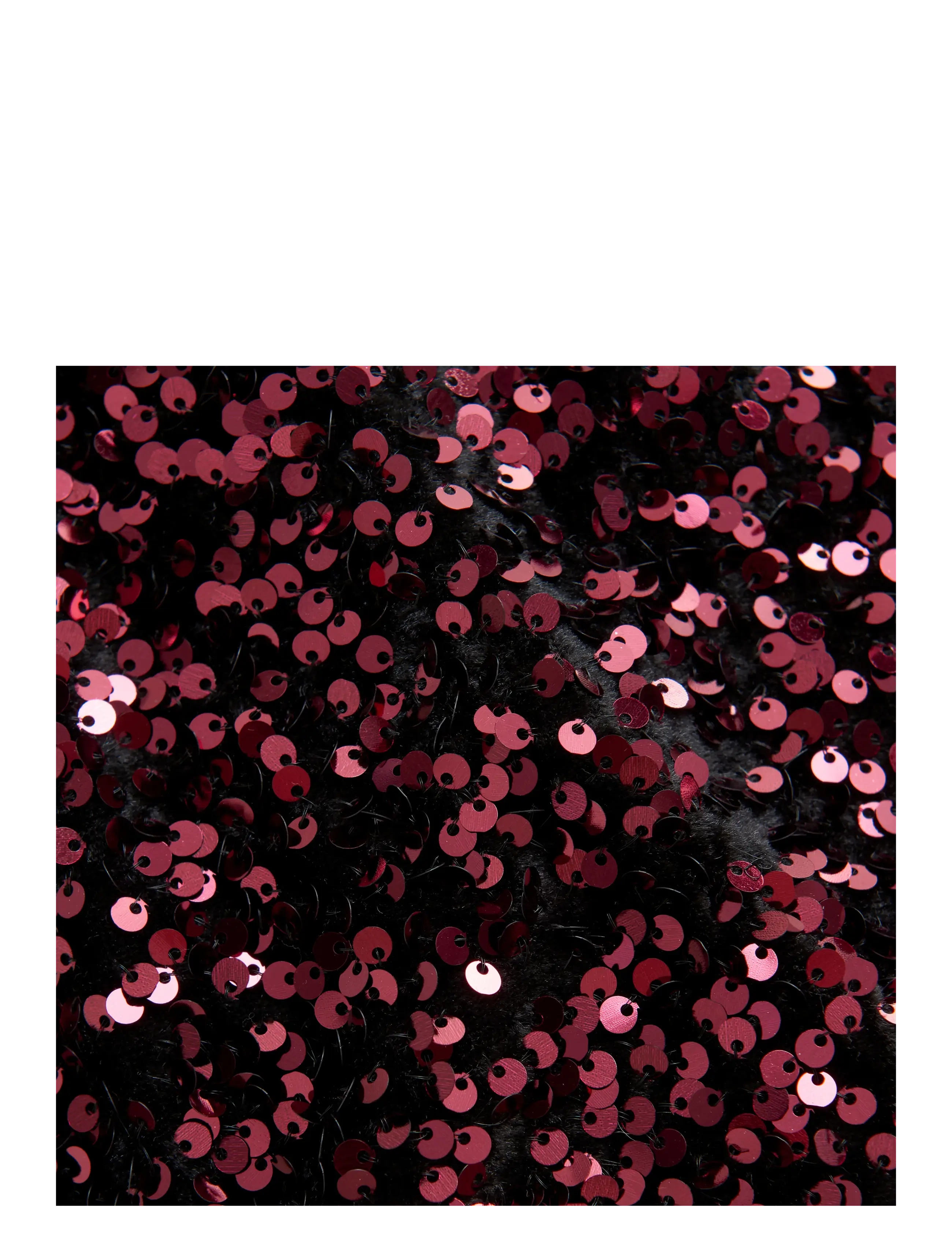 Creamie - Skirt Velour Sequins - kurze röcke - vineyard wine - 3