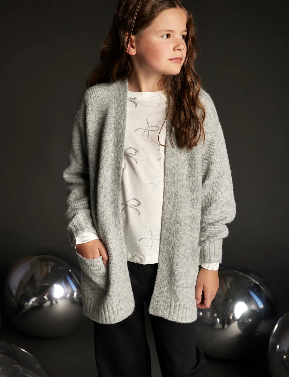 Creamie - Pants Wide - byxor - black - 0