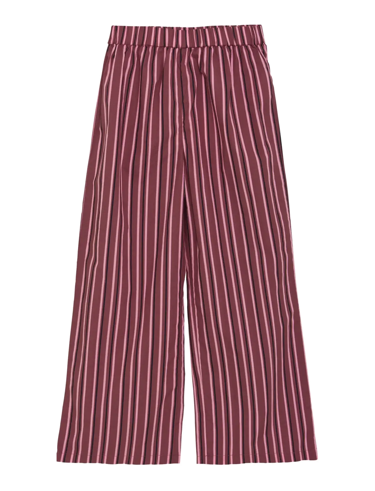 Creamie Pants Woven Stripe, 116, Pink, Underdele > Bukser, Børn