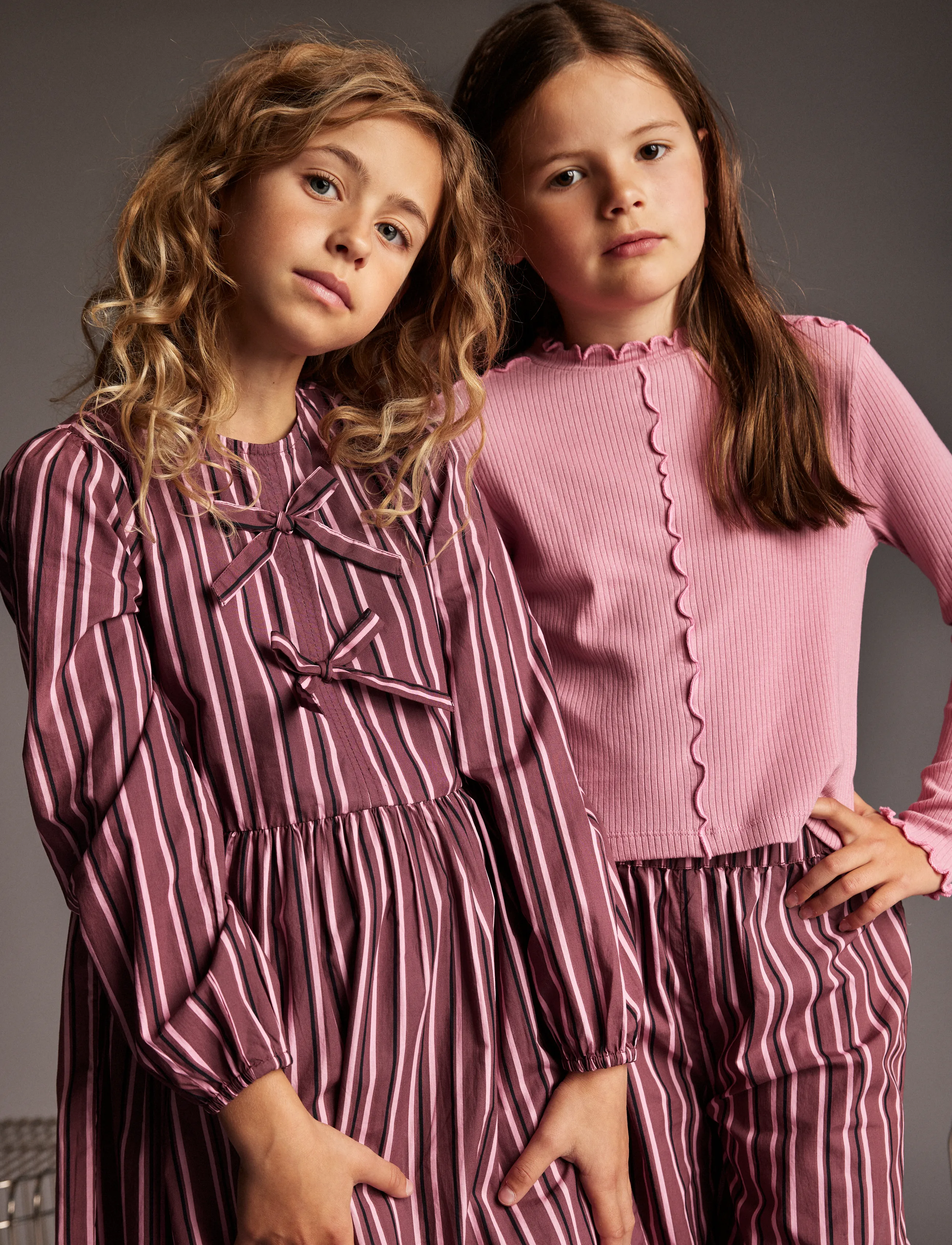 Creamie - Pants Woven Stripe - shop op leeftijd - crushed berry - 3