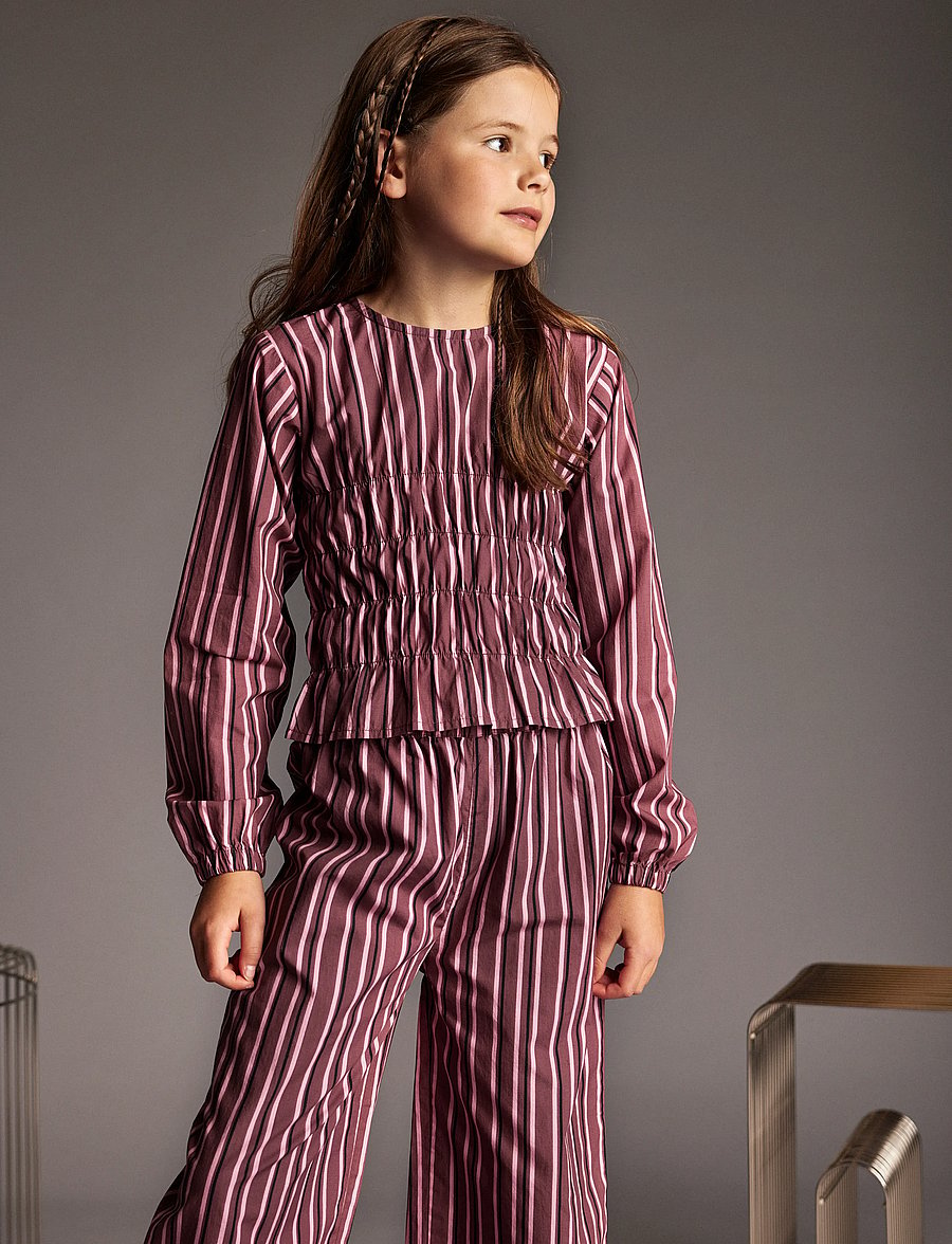 Creamie - Pants Woven Stripe - einkaufen nach alter von - crushed berry - 4