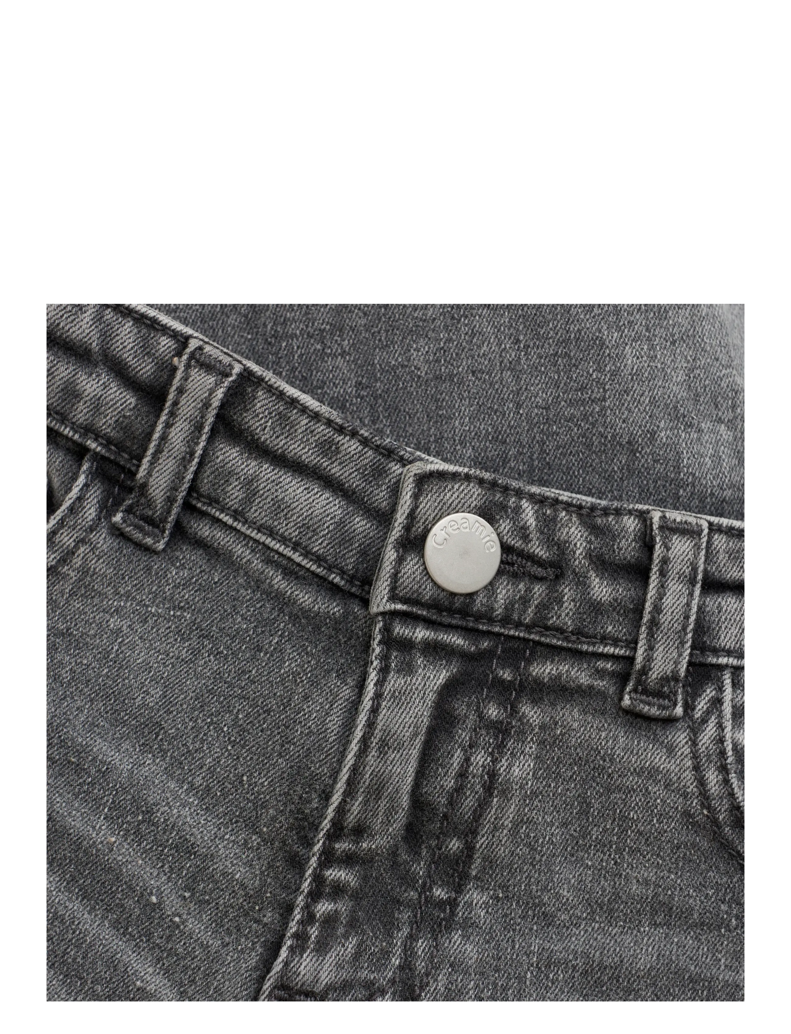 Creamie - Jeans Denim Wide Fit - hosen mit weitem bein - light grey denim - 3