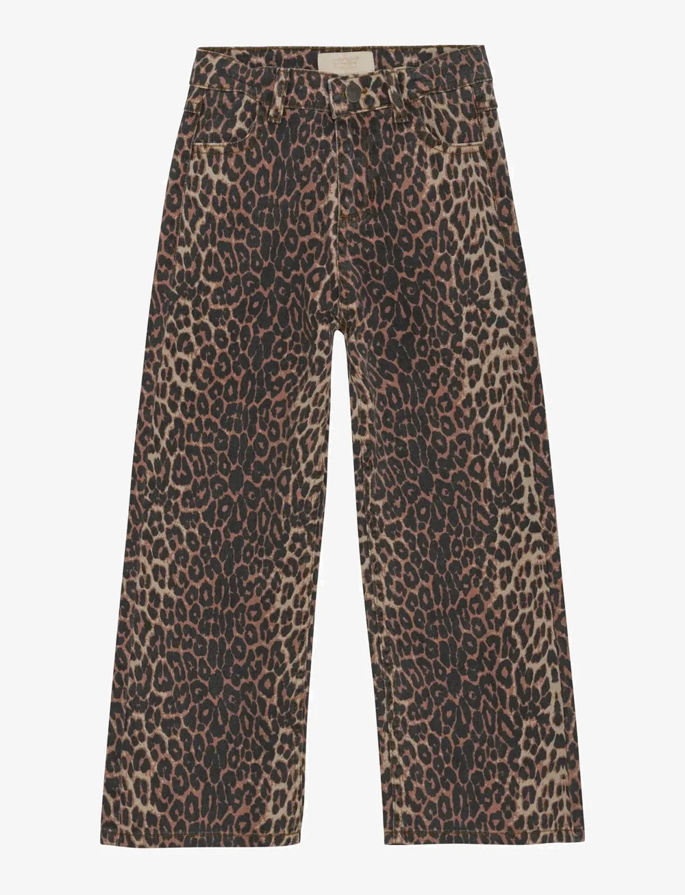 Creamie - Jeans Wide Leo - laia säärega teksad - brown leo - 0