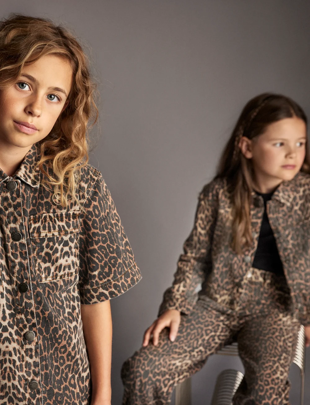 Creamie - Jeans Wide Leo - laia säärega teksad - brown leo - 4