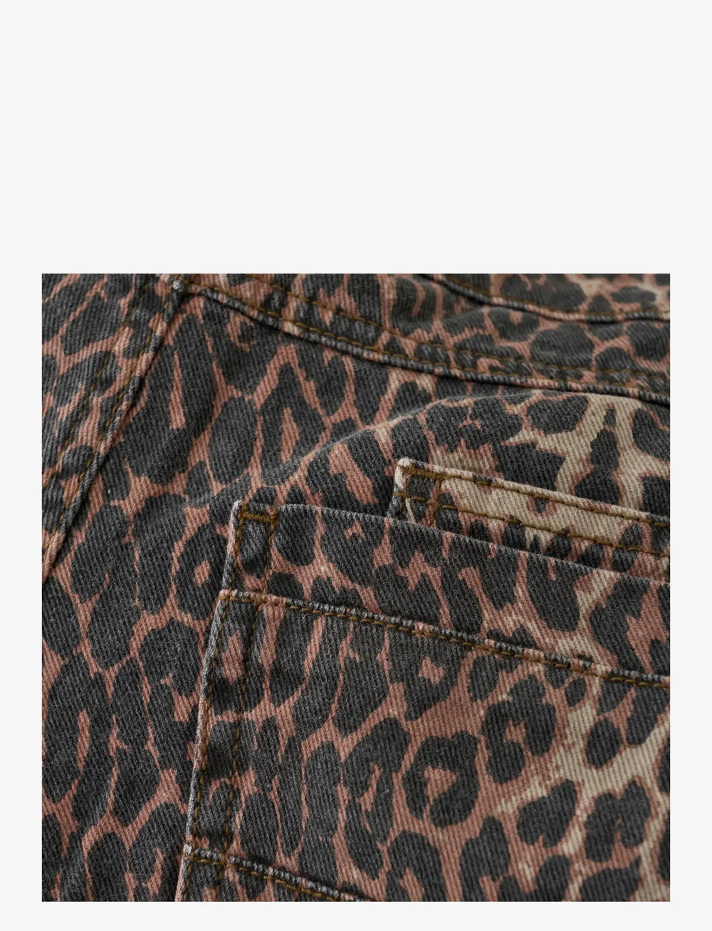 Creamie - Jeans Wide Leo - laia säärega teksad - brown leo - 2