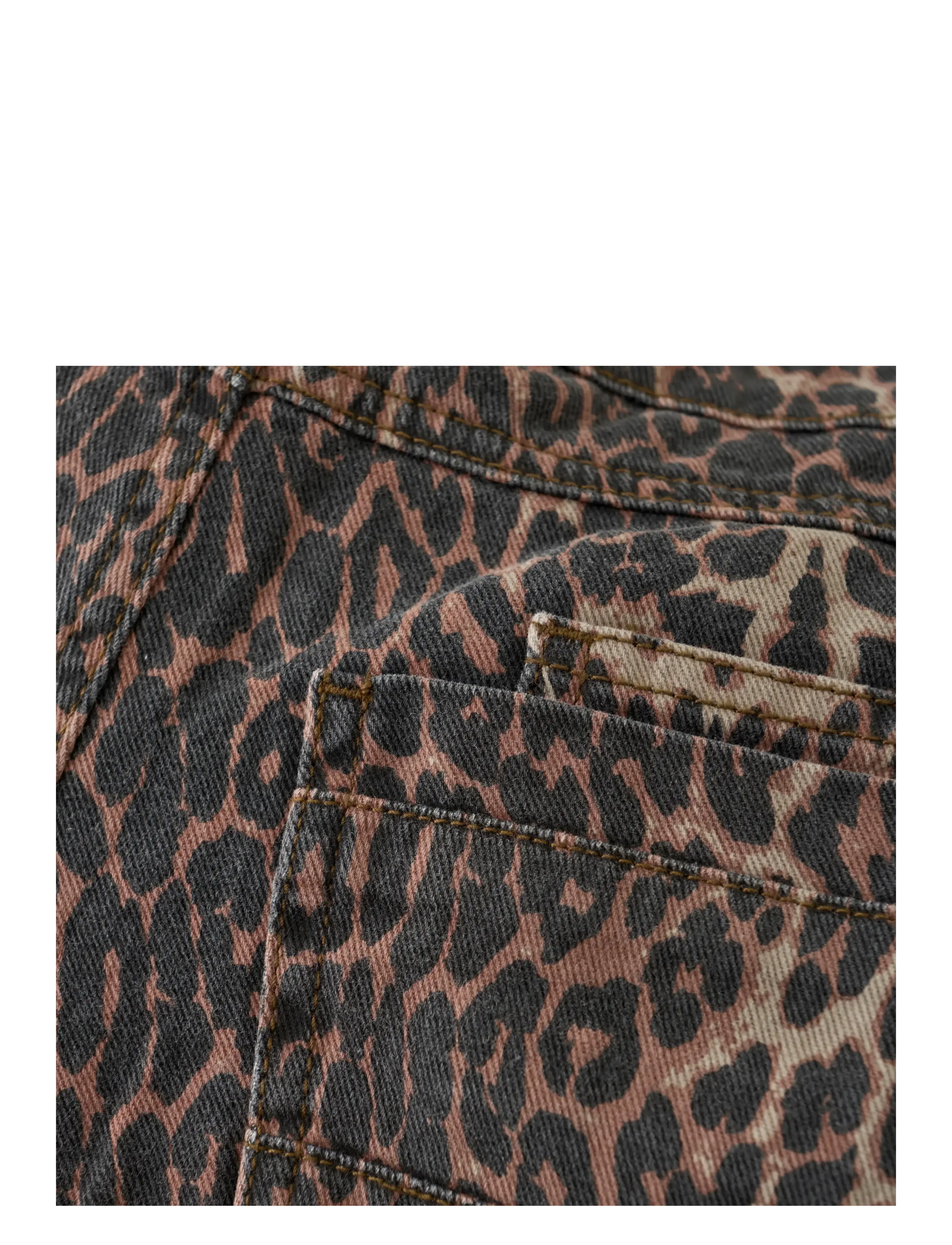Creamie - Jeans Wide Leo - brown leo - 2