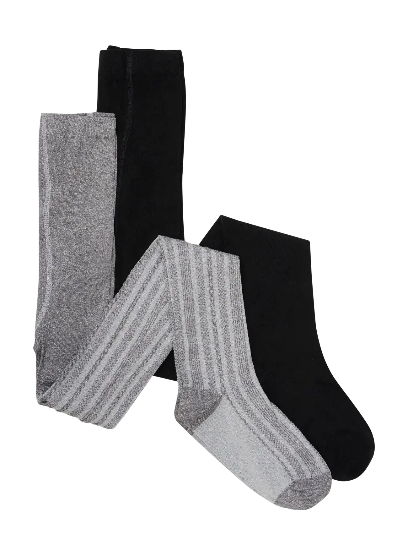 Creamie Stockings 2-Pack - Tøj - WET WEATHER / grey