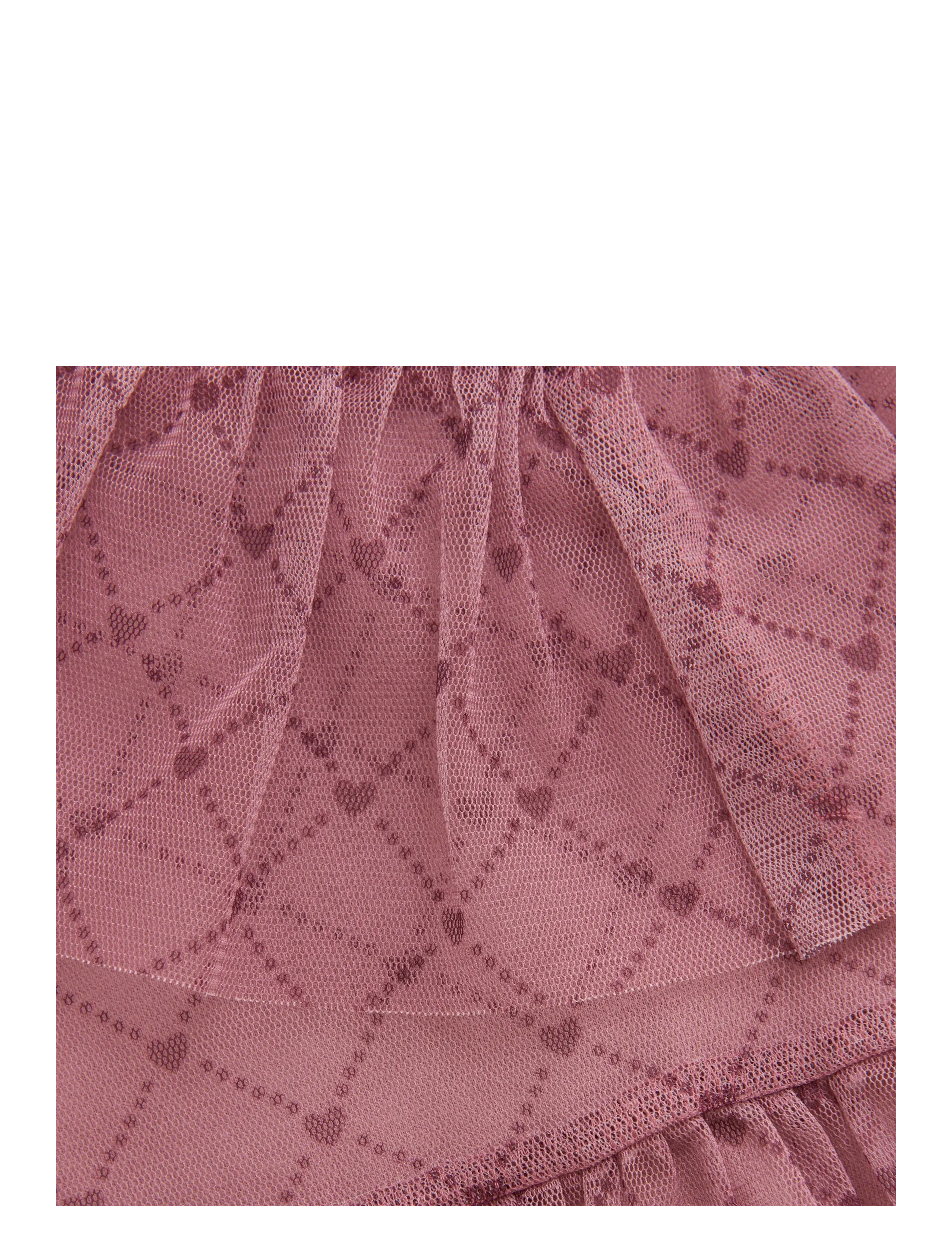 Creamie - Dress Heart Mesh - casual jurken zonder mouwen - woodrose - 3