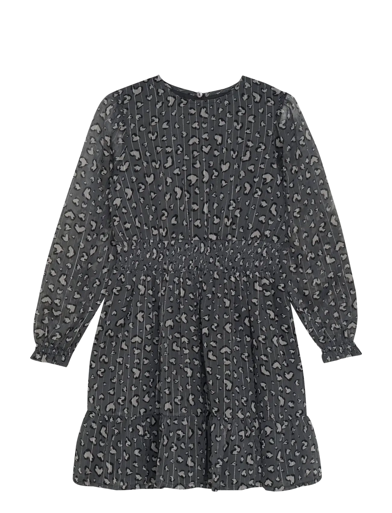 CREAMIE Kleid Leo Dot Grau - 122 - Kinder