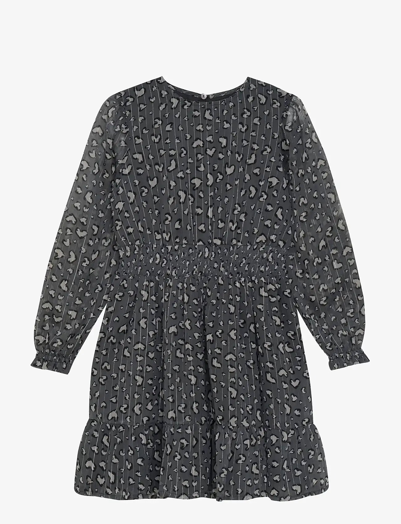 Creamie - Dress Leo Dot - pikkade varrukatega vabaaja kleidid - iron gate - 0