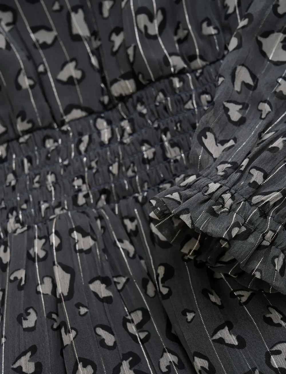 Creamie - Dress Leo Dot - långärmade vardagsklänningar - iron gate - 2