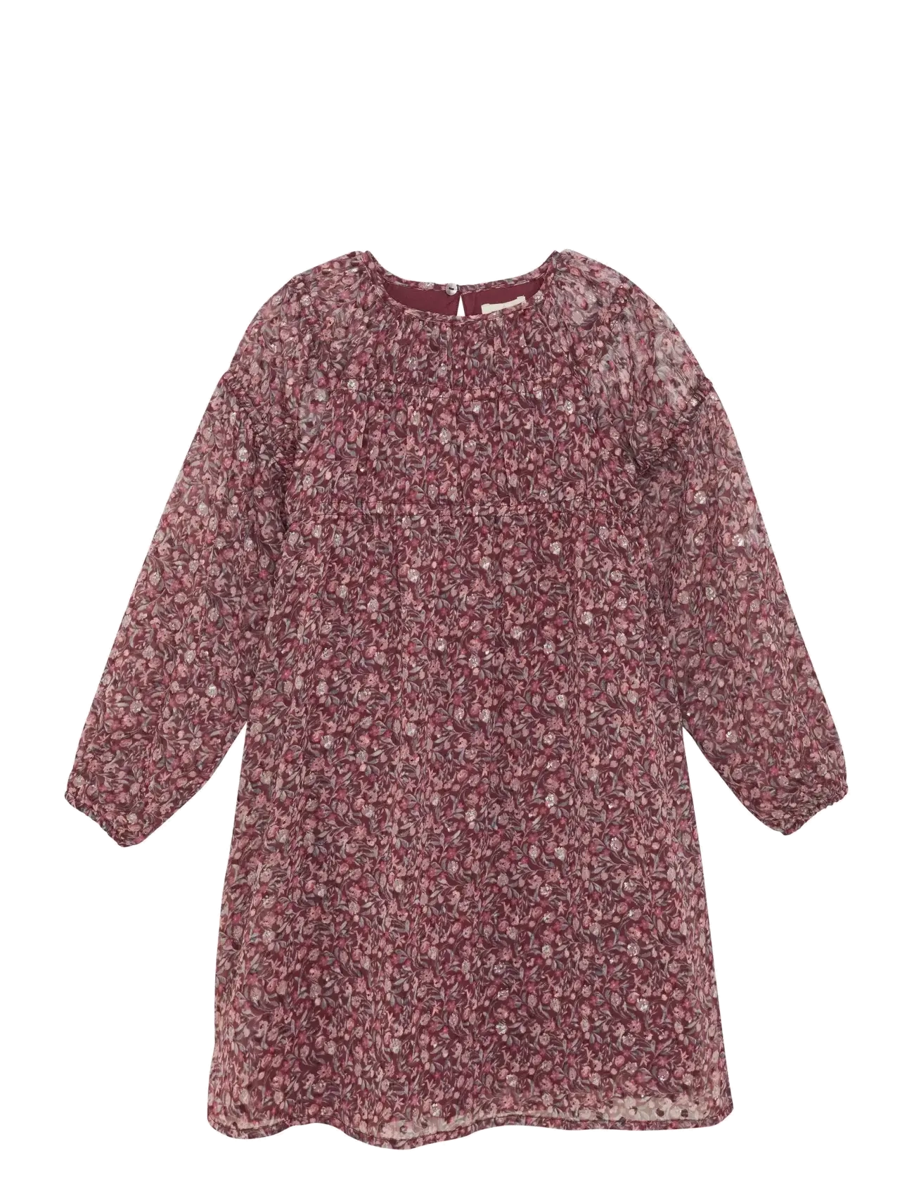 CREAMIE Kleid Dobby Burgundy - 104 - Kinder