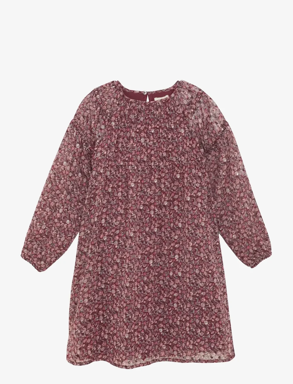 Creamie - Dress Dobby - långärmade vardagsklänningar - vineyard wine - 1