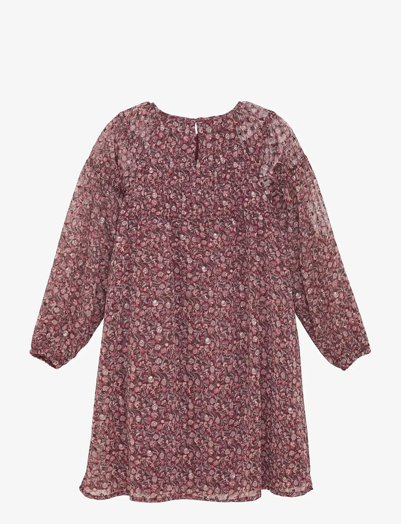 Creamie - Dress Dobby - langærmede hverdagskjoler - vineyard wine - 2