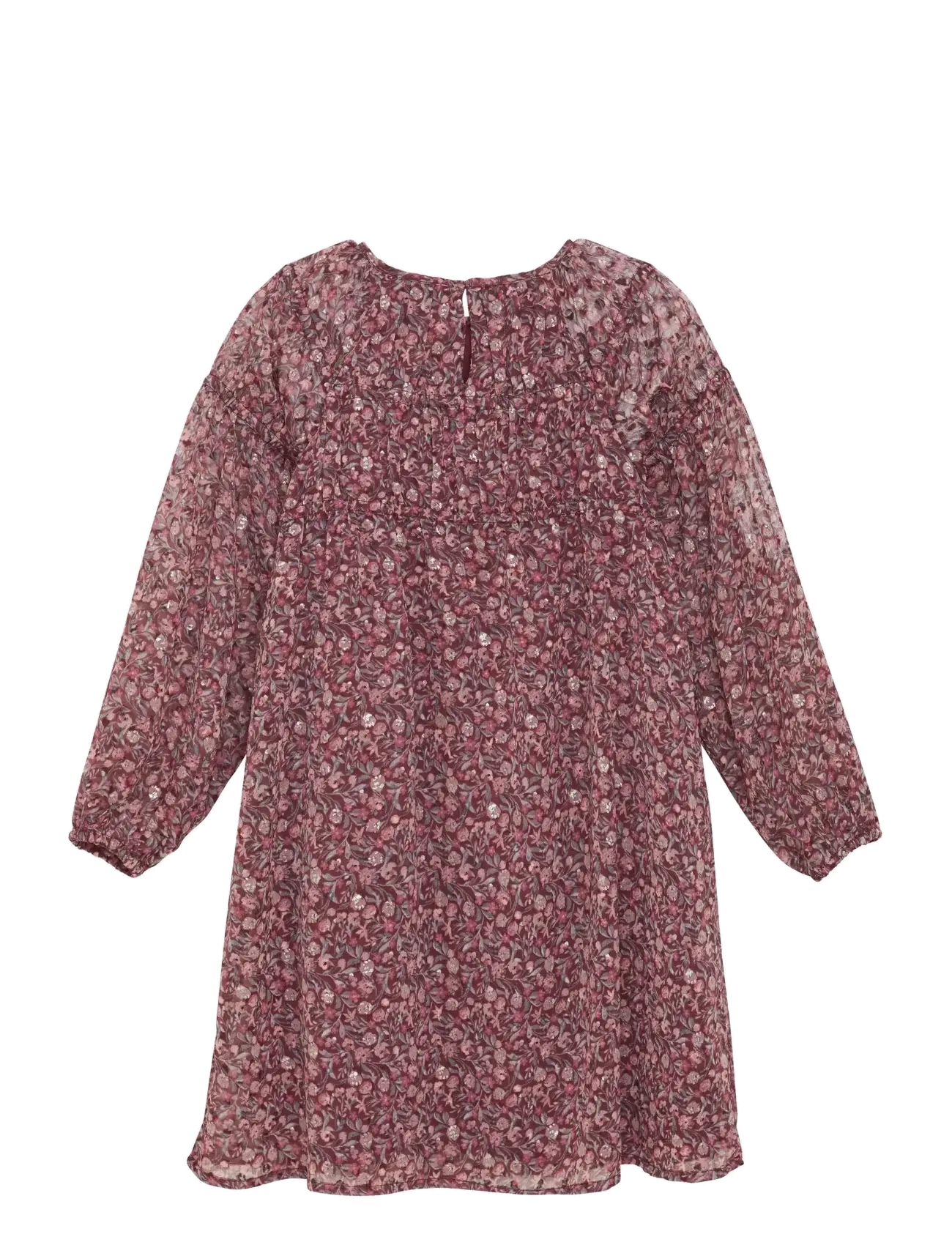 Creamie - Dress Dobby - langærmede hverdagskjoler - vineyard wine - 2