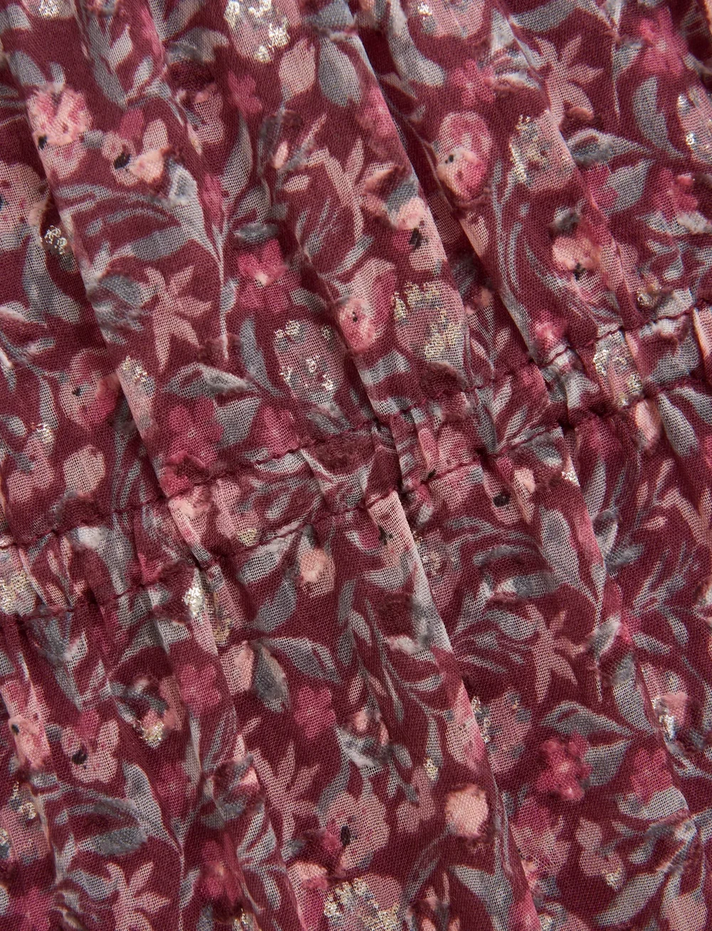 Creamie - Dress Dobby - långärmade vardagsklänningar - vineyard wine - 3