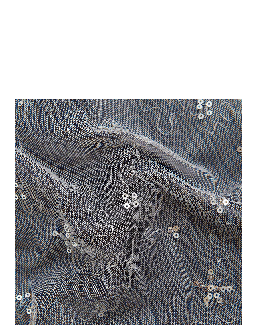 Creamie - Dress Sequins Mesh - lühikeste varrukatega vabaaja kleidid - wet weahter - 3