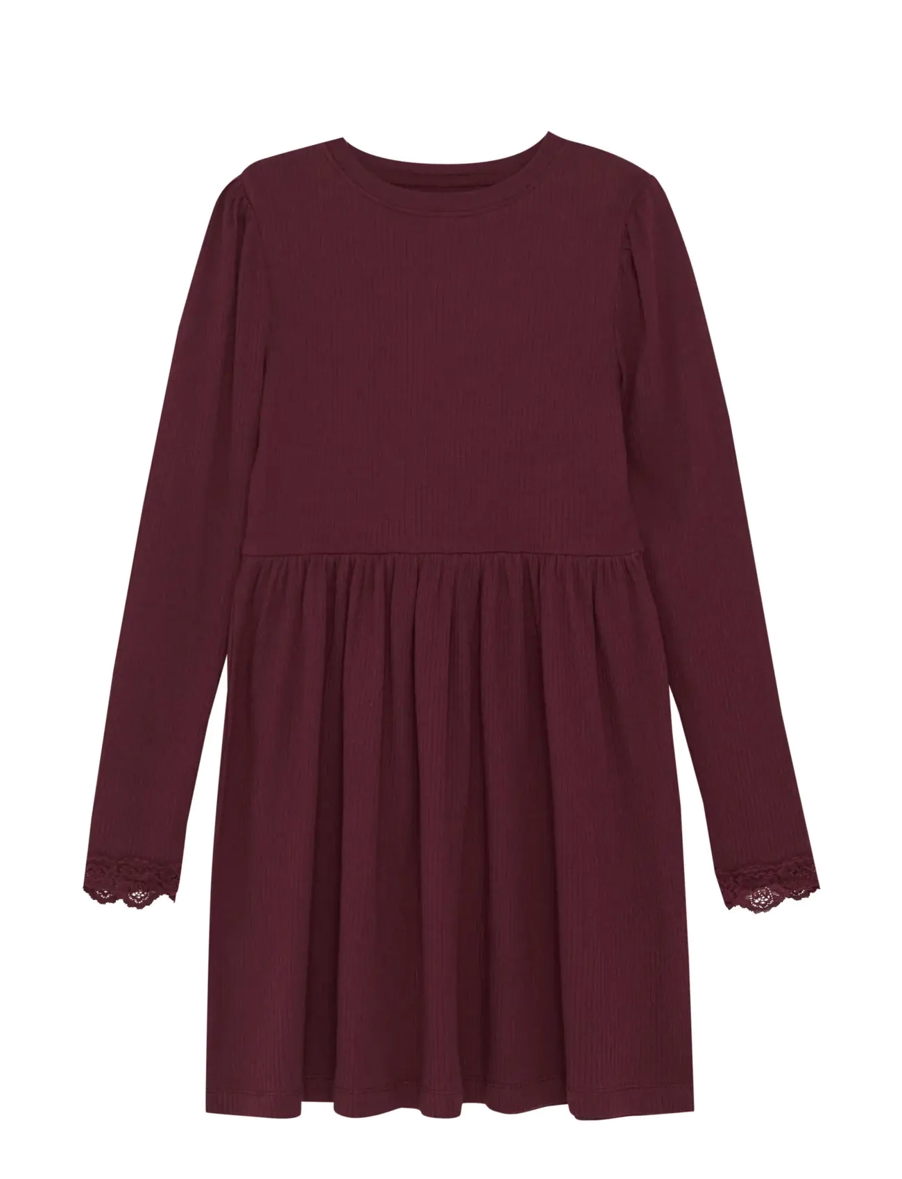 Creamie Dress Ls, 98, Casual Dresses, Rot - Long-sleeved Kinder